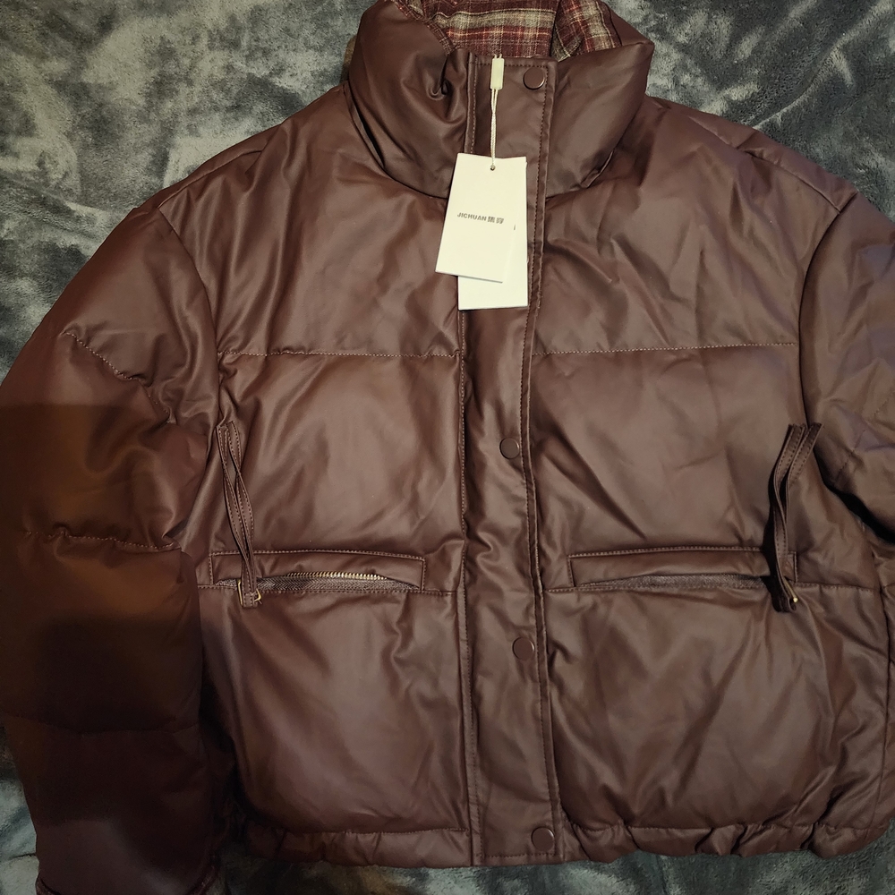 Women's Brown Puffer Jacket